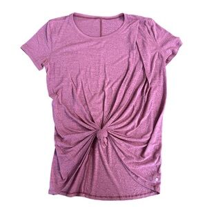 Lululemon Short Sleeve Front Twist Tie Shirt Size Medium